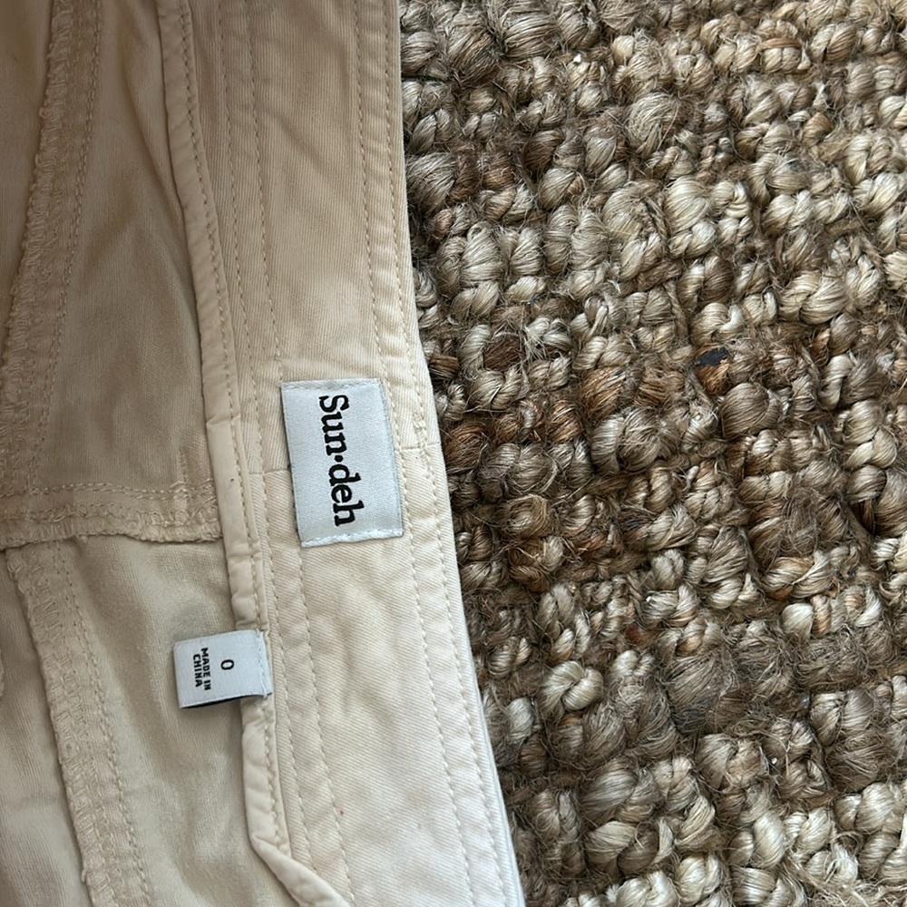 Aritzia Sun-deh Creme Cargo Pant Size 0 - Picture 5 of 8